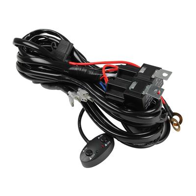 3 Mètres LED Lampe de Travail Spot Contrôle 12V Câble Fil Interrupteur Kit Relais Faisceau de Câblage Bicolore Kit Interrupteur Moto Tout-Terrain Voiture