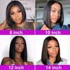European and American Women's Short Straight Bob Wigs - High Temperature Silk Fiber Hair
