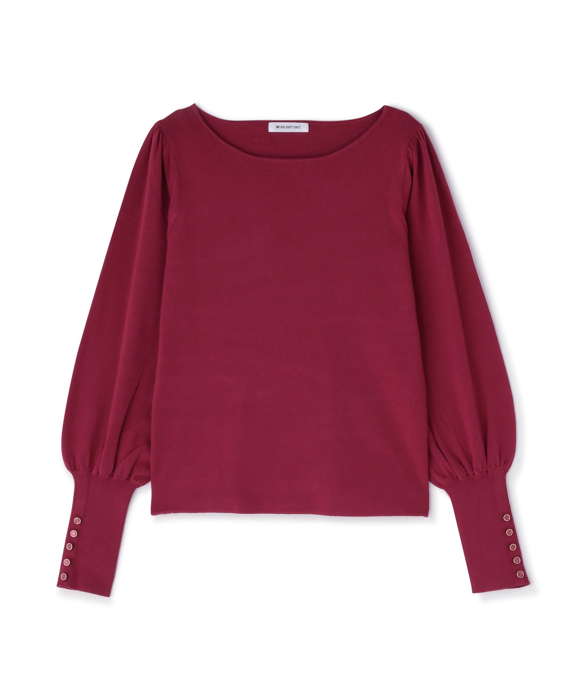 

Natural Beauty Basic Pink Knit Sweater with Mutton Sleeves Women s розовый