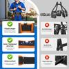 Electrician Tool Belt 2 Magnetic Pouches With Suspenders 18-Pocket Heavy Duty Utility Belt For Electric Wiring Framing