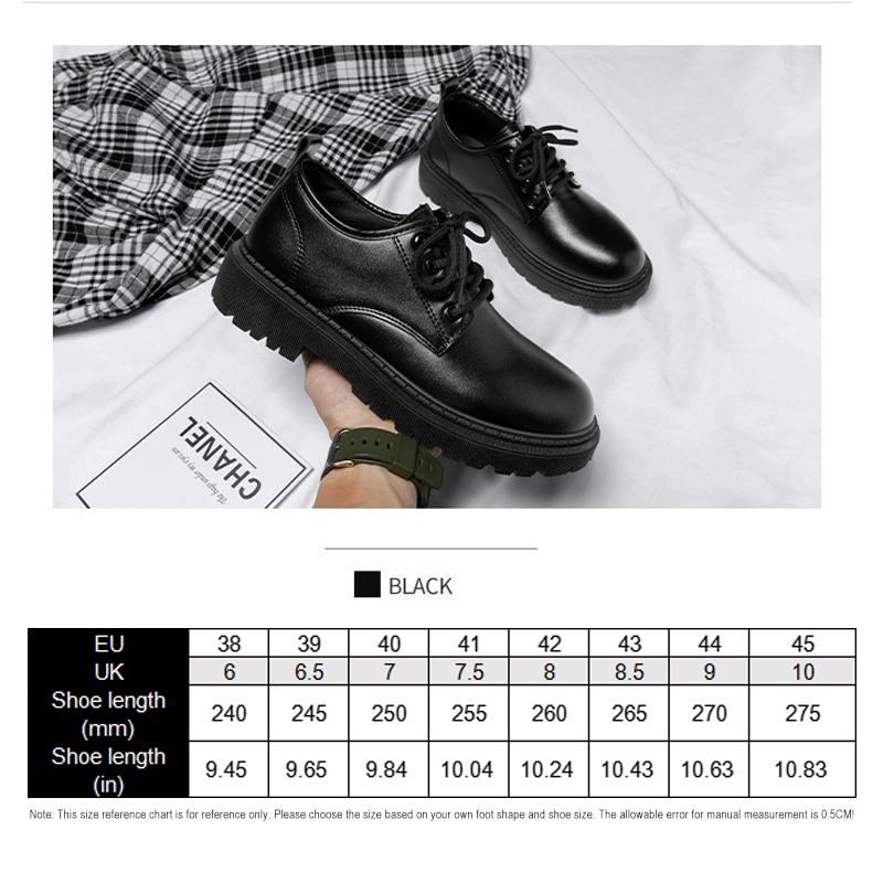 Кожаная обувь Мужская Деловая Англия Черная Нескользящая Повседневная обувь Для ходьбы — фото 7