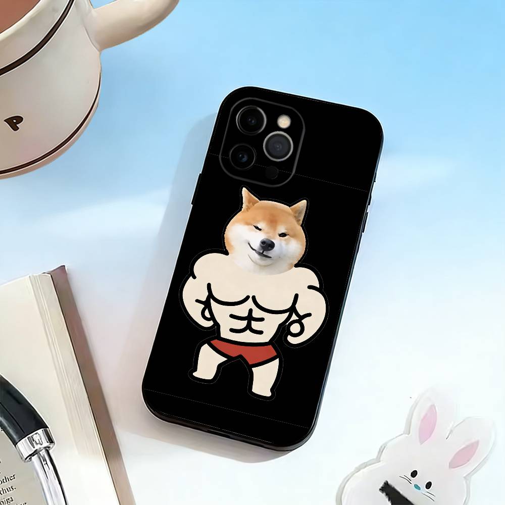 

Cartoon Muscle Animals Phone Case Silicone Soft For IPhone 17 16 15 14 13 12 11 X XR Plus Pro Max Plus iPhone12