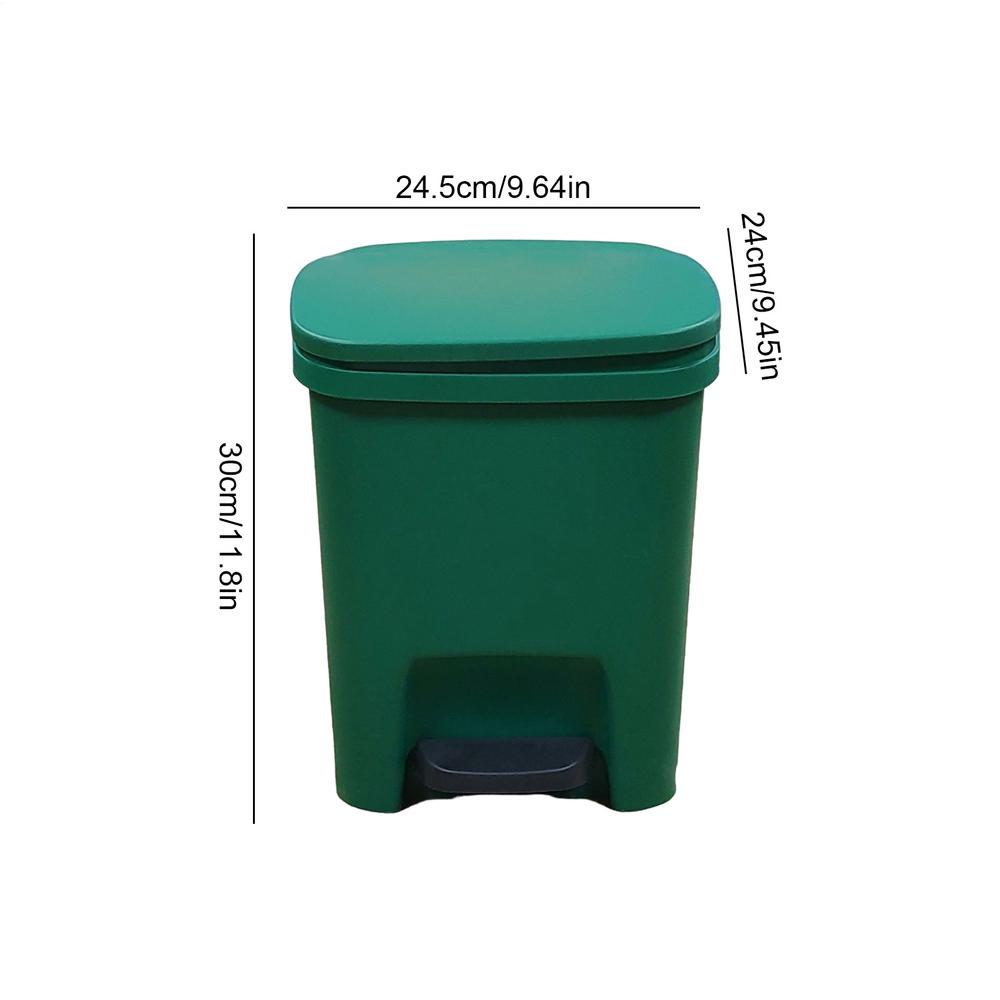 Bathroom Trash Can Hot Kitchen Trash Bin Rectangular Slim Garbage Can with Soft-Close Foot Pedal for Toilet Bedroom Living Room