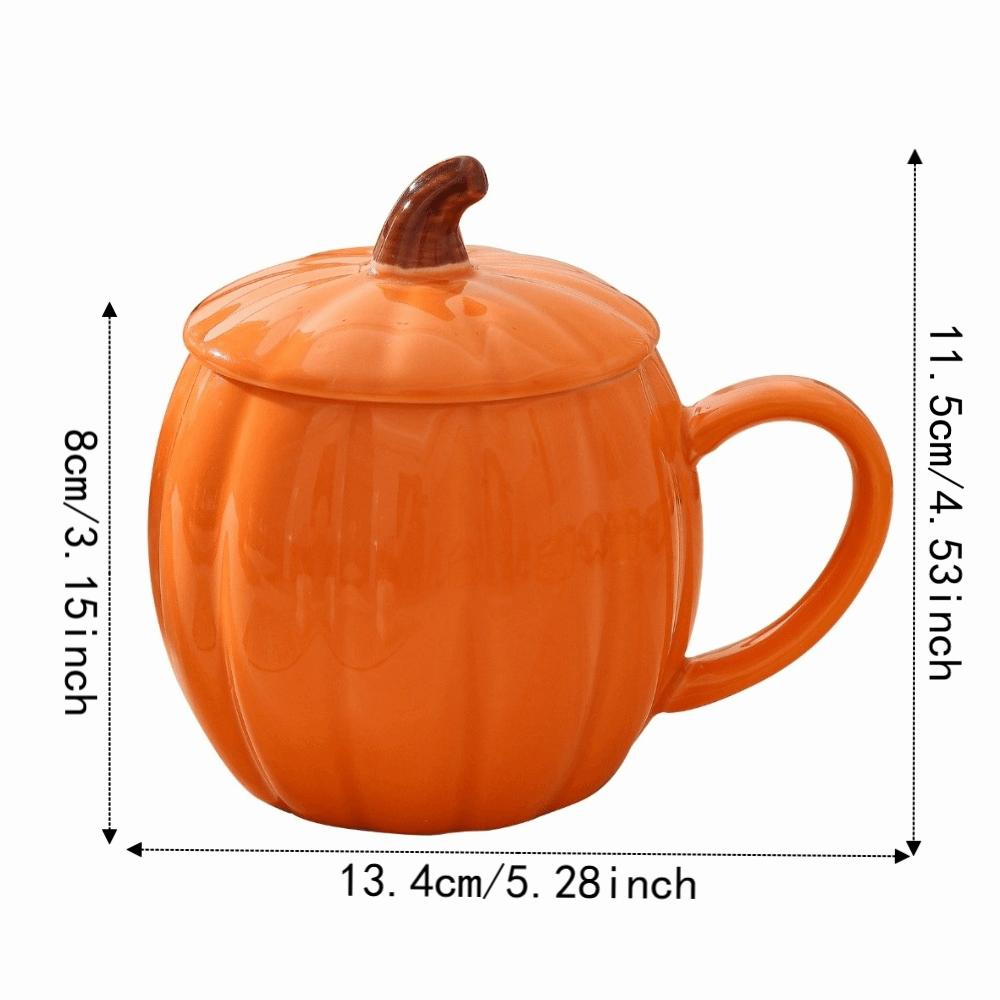 Kubek dyniowy na Halloween 320 ml Pyłoszczelny Kubek na napoje Uroczy Ceramiczny Kubek do herbaty Kawiarnia