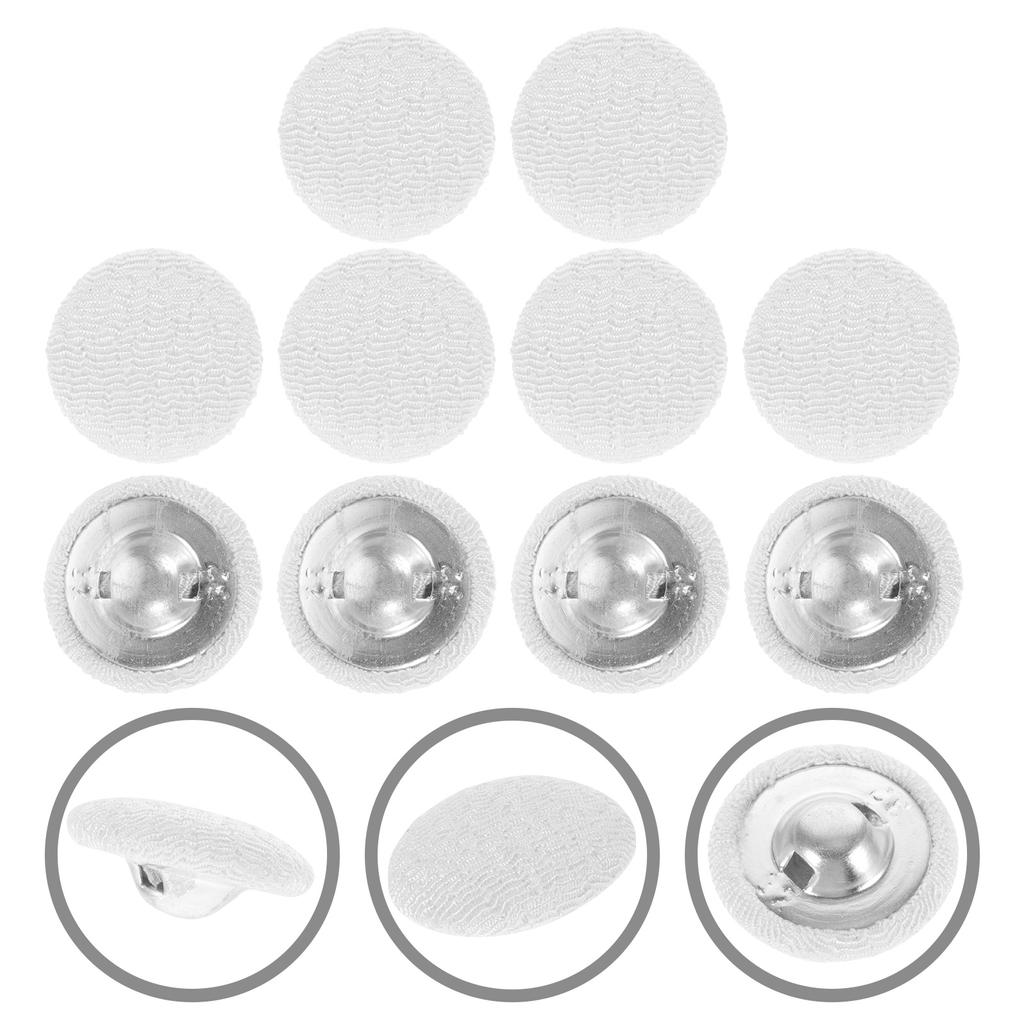 10 Stück Stoffknopf Kleiderdekoration DIY-Zubehör Verzieren Tasche Knöpfe Ornamente Umwickelt Ersatz