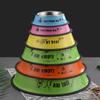 Anti-fall Stainless Steel Dog Bowls Non-slip Cat Puppy Feeder Dog Anti-Gulping Slow Feeder  Home