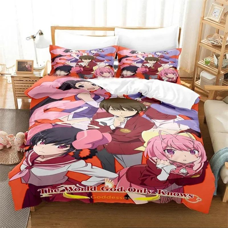 Fashion 3D Print Anime The World God Only Knows Bedding Set Boys Girl Twin Queen King Size Duvet Cover Pillowcase Bed Boys Adult