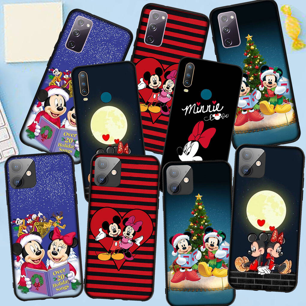 Phone Case for Samsung Galaxy S25 S23 S22 S24 Ultra FE A05 A06 A15 A16 A36 A37 A35 A54 A55 A56 A57 A25 A26 A53 A17 Cartoon Mickey Mouse Minnie Cover