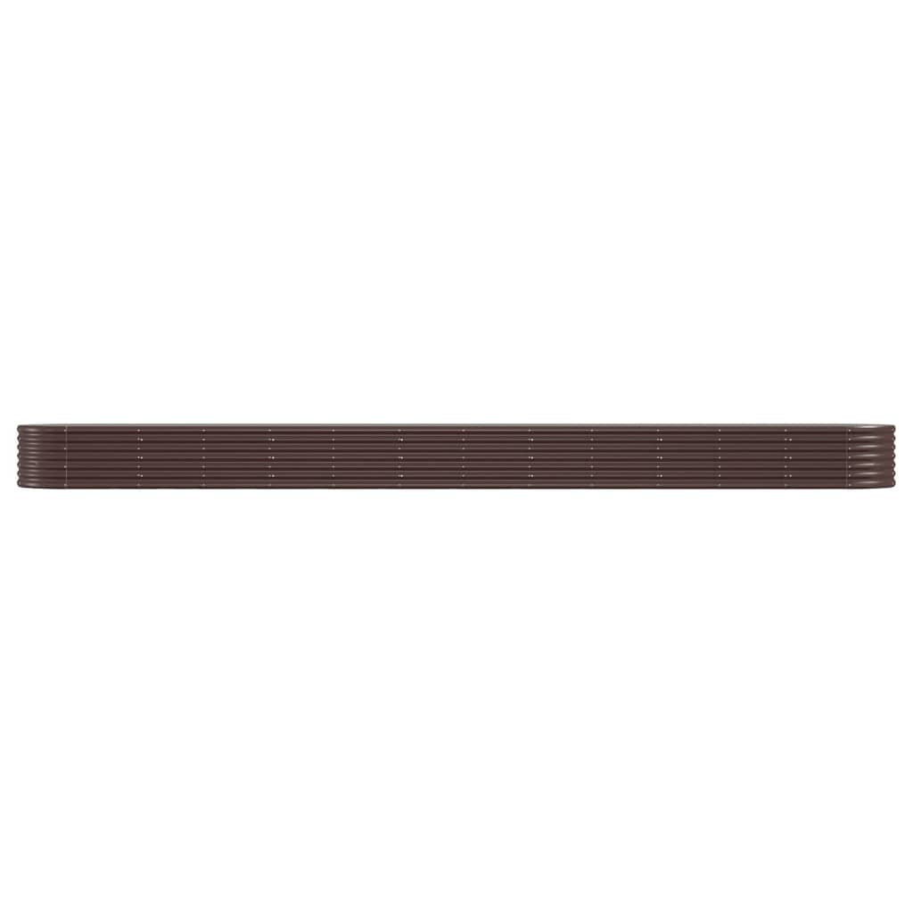 Vidaxl Raised Flower Bed, Powder-Coated Steel, 512X80X36 Cm