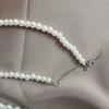 Luxurious Pearl Bead Bowtie Delicate Women School Uniform Banquet Formal Shirt Necktie Woman Wedding Accessories