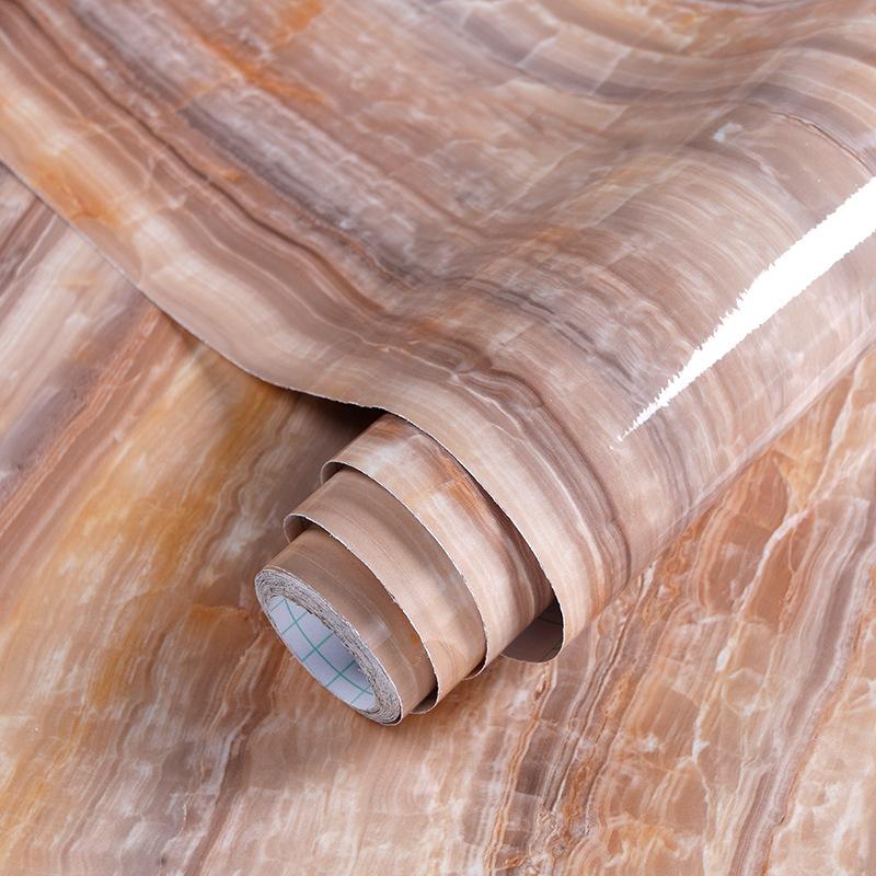 

60*100 см утолщенные мраморные обои самоклеящиеся обои водонепроницаемые кухонные шкафы антимасляные наклейки для ремонта плиты 60*100CM