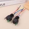 4/5Pin Waterproof 12V 30A Fuse Relay Switch With 14Awg 16 Awg Wire, 12V 4/5 Pin Spst Fuse Relay For Car Truck