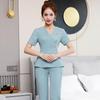 Uniforme Estiva per Salone di Bellezza e Spa - Set di Alta Gamma per Tecnico di Massaggio ai Piedi