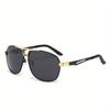 Fashion Gradient Sunglasses for Men Big Frame Pilot Sun Glasses Design Anti-reflective Lunette eil Homme UV400