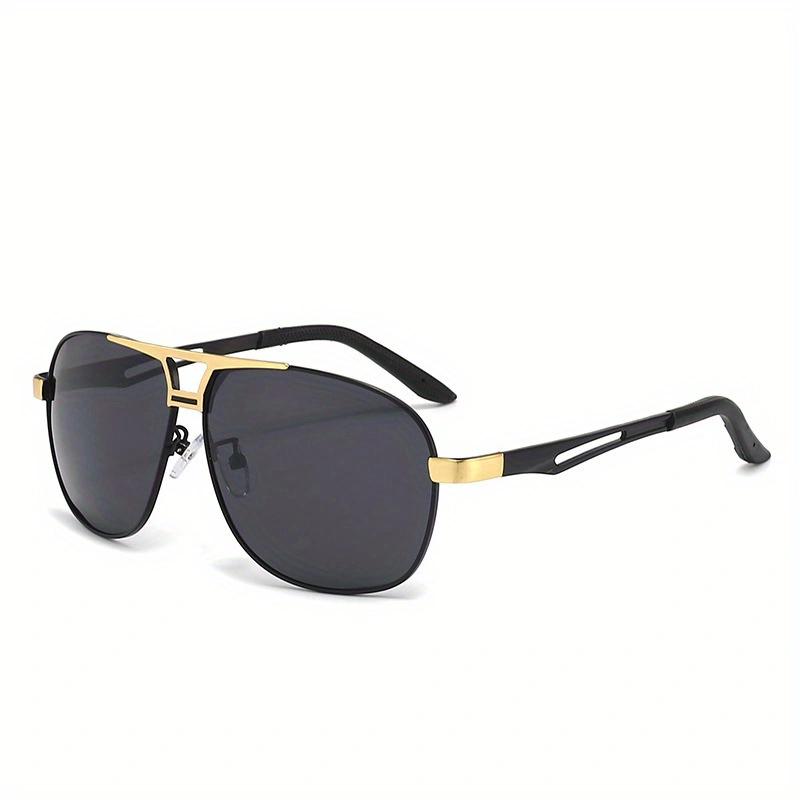 Fashion Gradient Sunglasses for Men Big Frame Pilot Sun Glasses Design Anti-reflective Lunette eil Homme UV400
