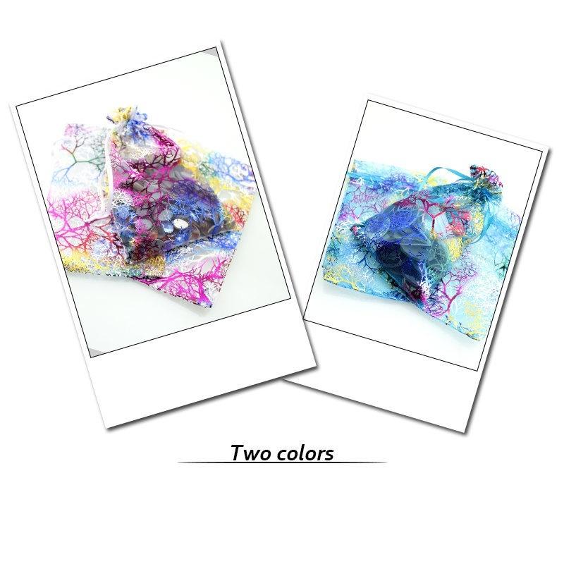 20 Stück/Los Organzabeutel mit Kordelzug Hochzeits- Weihnachtsdekoration Geschenktüte Schmuckverpackung & Beutel