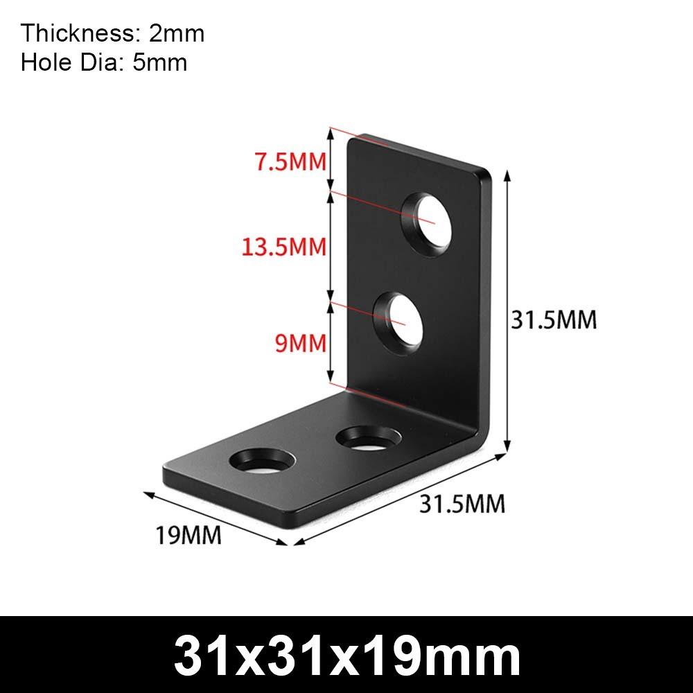 1Pcs 90 Degree Corner Stand L-shaped Mending Plate New Angle Bracket  Furniture Hardware