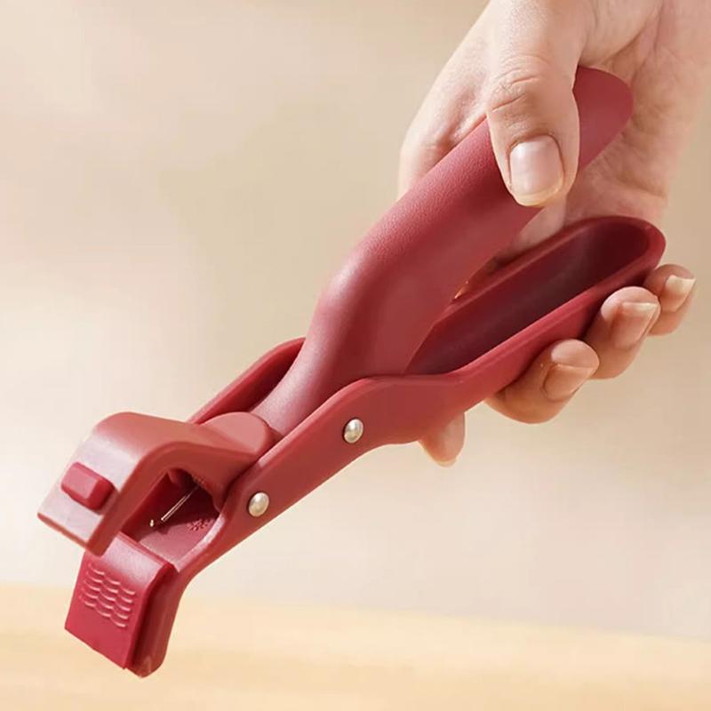 Bowl Spoon Dish Clamp Pot Pan Gripper Clip  Dish Plate Bowl Clip Tongs Anti-Scald Non-Slip Handle Kitchen Gadgets