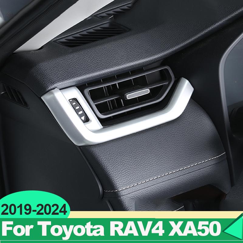 For Toyota RAV4 XA50      2024 Hybrid Car Central Control Dashboard Air Outlet Vent Strip Trim Cover Sticker