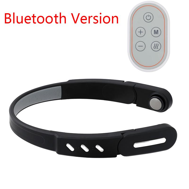 New EMS Bluetooth Sleep Massager Heating Therapy for Insomnia Head Neck Pain Relief Low Frequency Pulse