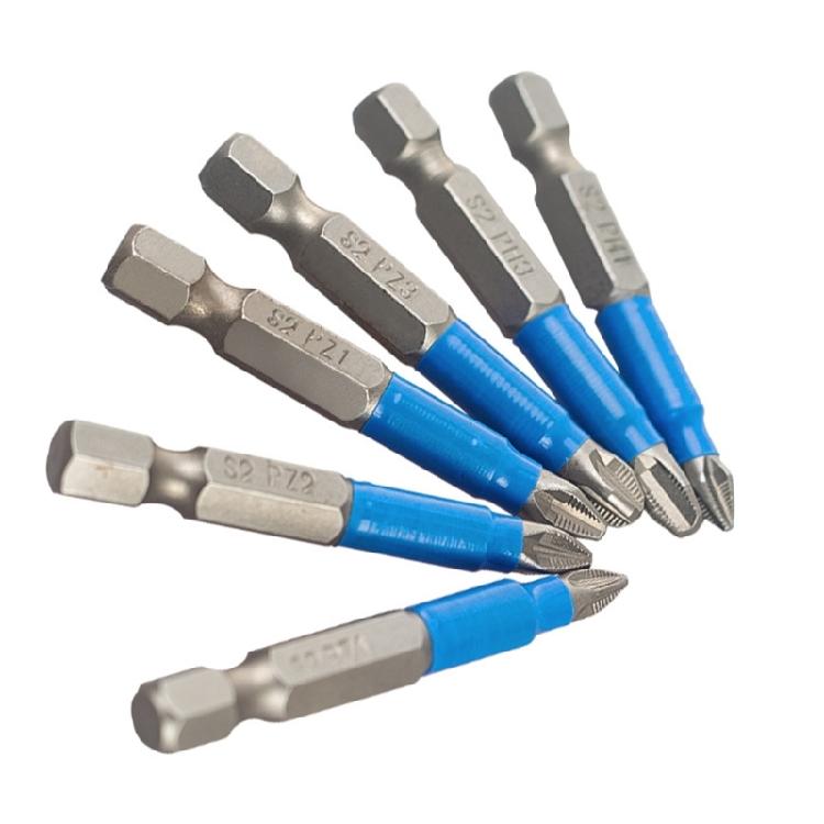 Impact Magnetic Crossed Bit PH2 Bit Steel Crossed Head Drill Bit Screwdriver Bit 1/4 Hex Shank Nonslip