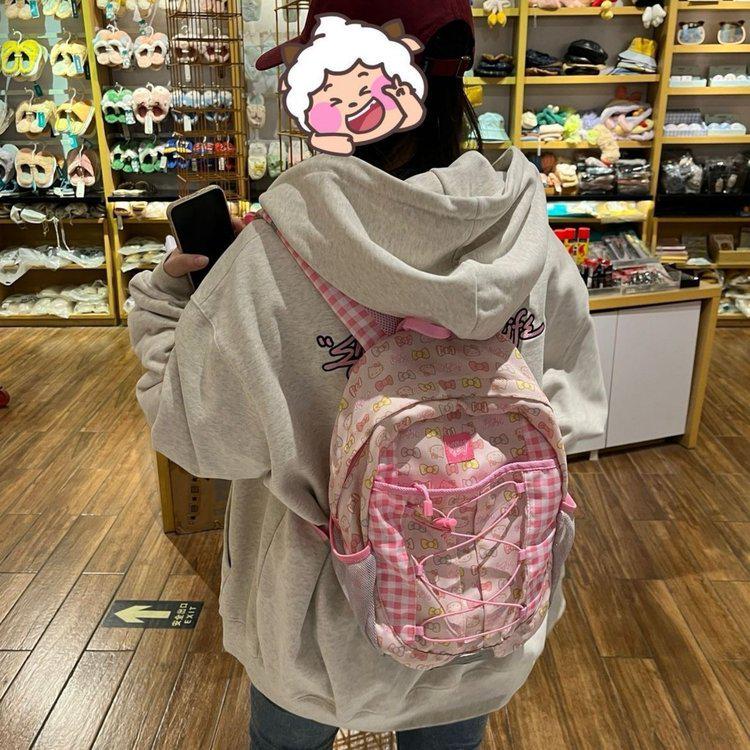 Hello Kitty Rucksack: Schultertasche mit großem Fassungsvermögen für Junior High School Mädchen - Niedliches und süßes Design