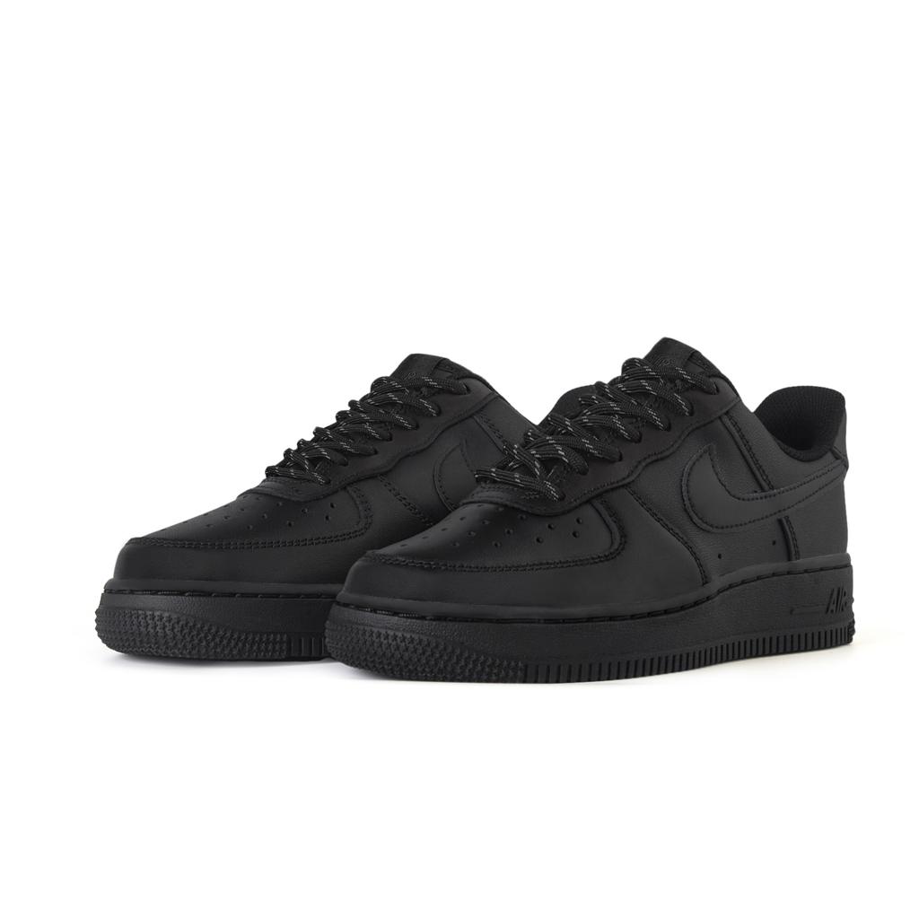 Nike Air Force 1 Cushioning, Wear Resistant Low Top Skateboard Shoes Unisex Black DD8959-001(Team746-)