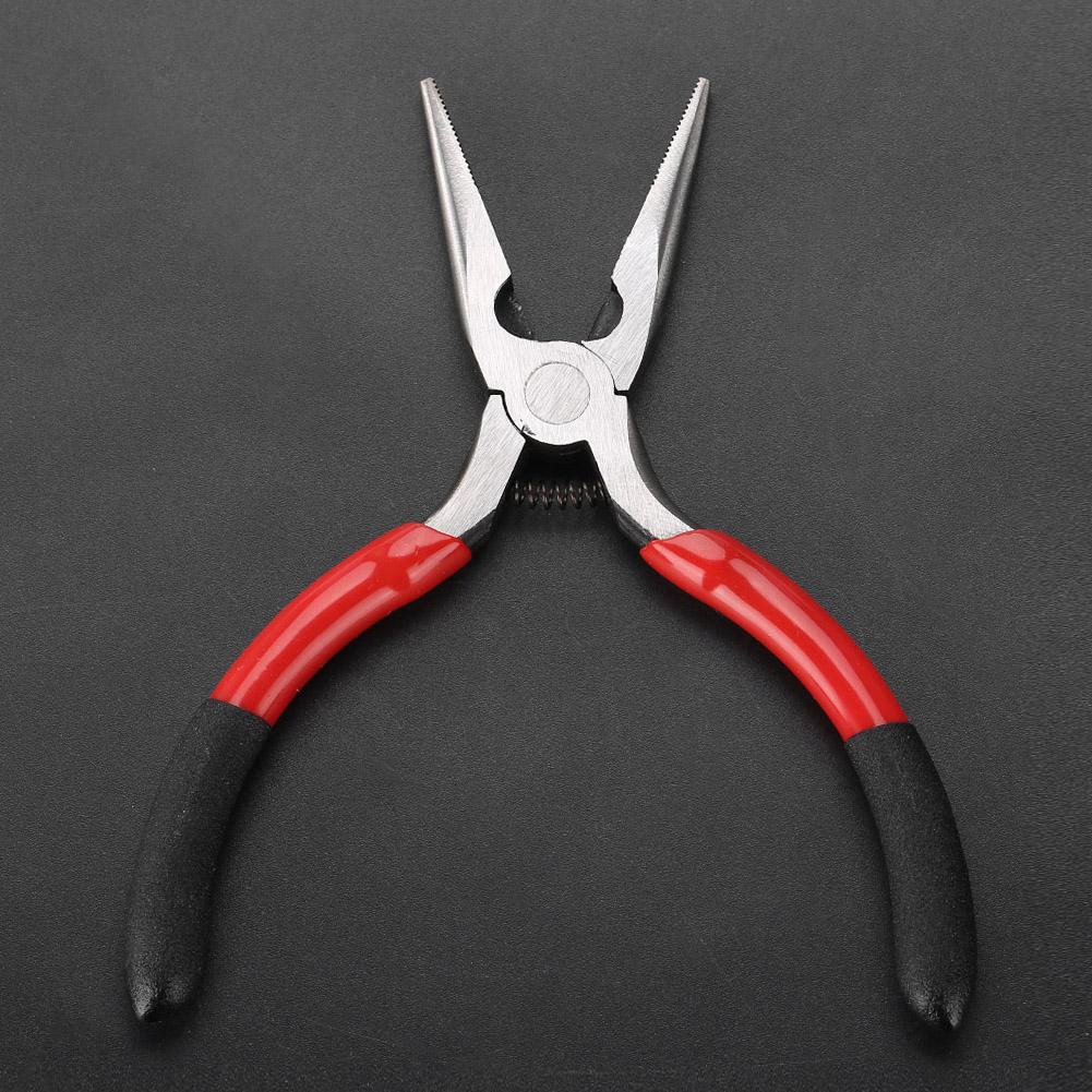 Long Nose Pliers Needle Nose Pliers Double Color Handle Wire Cutting Tool
