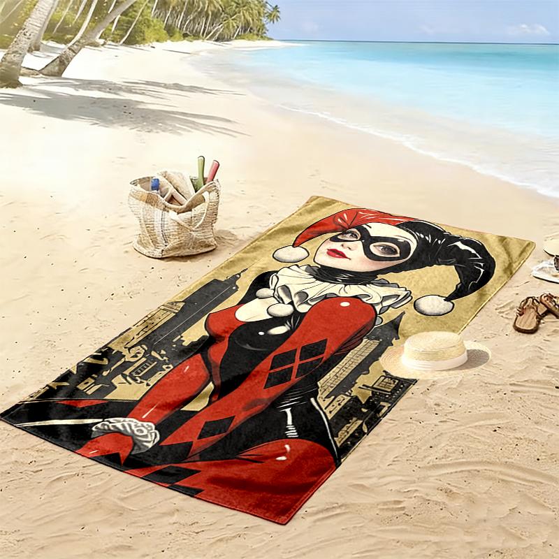 1pc JOKER Beach Towel, A Vibrant Beach Towel Suitable for Outdoor Activities, Camping, Hiking