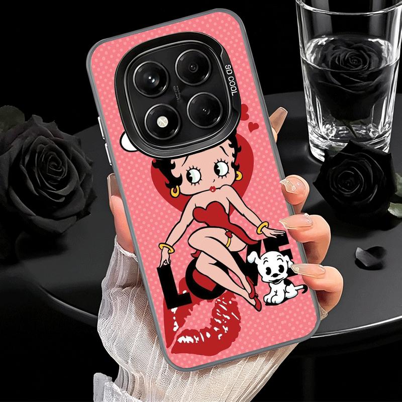 B-Bettys B-Boops Girl Soft Phone Case for Xiaomi Redmi Note 13 14 15 Pro Plus 12S 12 11S 11 11T 10S 10 Shockproof Cover Back She