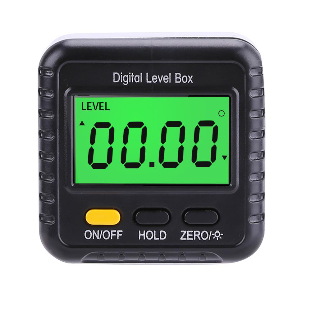 Digital Goniometer Electronic 3 In 1 Bubble Level Box Woodworking Tools Electronic Angle Ruler Backlight Protractor Inclinometer