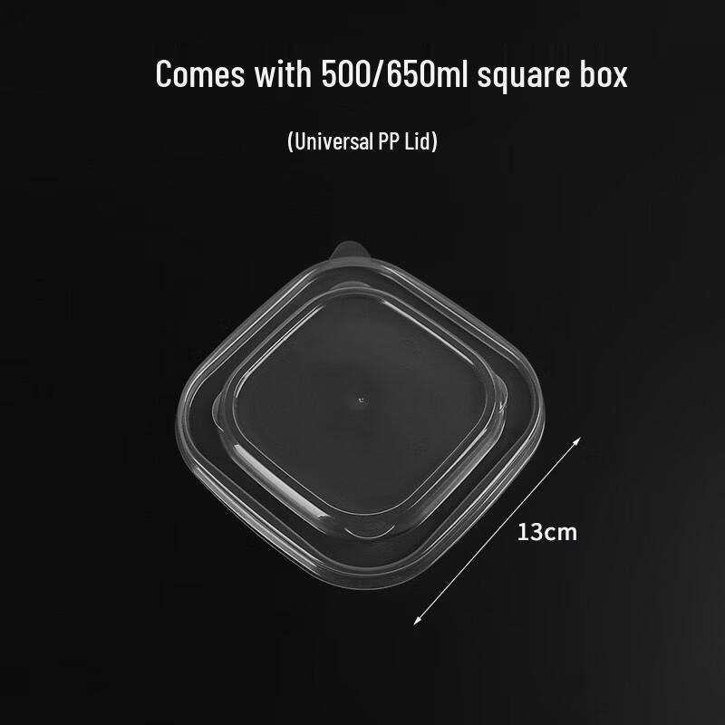 Eco-Friendly Kraft Paper Disposable Takeout Bowls with Lids