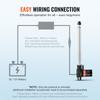 Linear Actuator 12V 14In Heavy Duty 1320lbs/6000N 0.19"/s IP44 Protection
