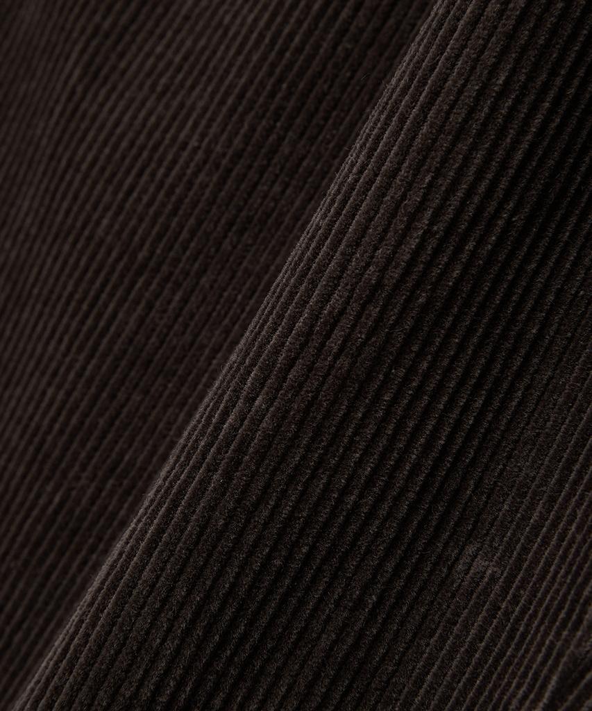 HOOVES Corduroy Single-Pleat Cargo Pants [Deep Brown]