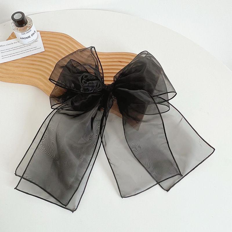 Organzová nadrozměrná sponka do vlasů s motýlkem, čelenka, módní sponka do vlasů, vlasové doplňky