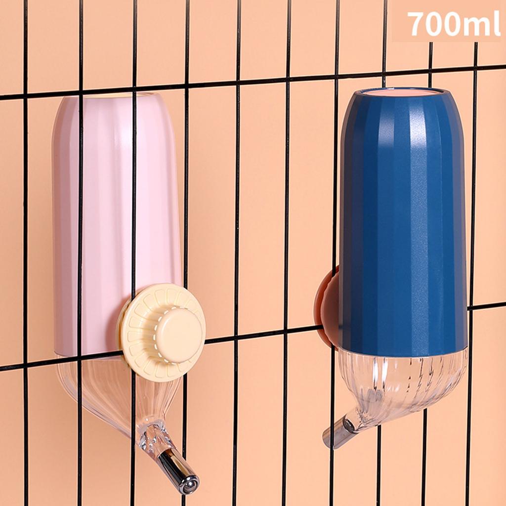 700/500ml Plastic Pet Water Drinking Fountains Bottle Feeder Hamster Cat Pet Dispenser Feeder Cage Hangable Bottles