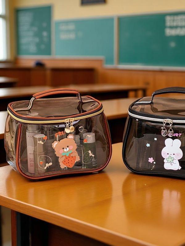 Wasserdichte transparente PVC-Kosmetiktasche mit großem Fassungsvermögen