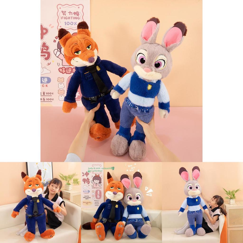 Zootopia Plush Toy Judy And Nick With Pp Cotton Filling For Kids And Collectors