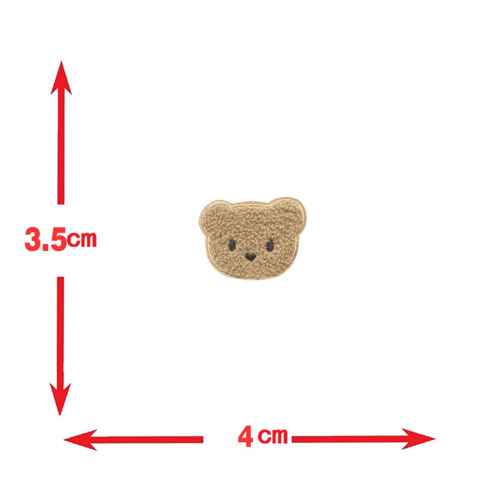 

Вышитая тканевая нашивка в виде мультяшной головы медведя - Милый дизайн панды