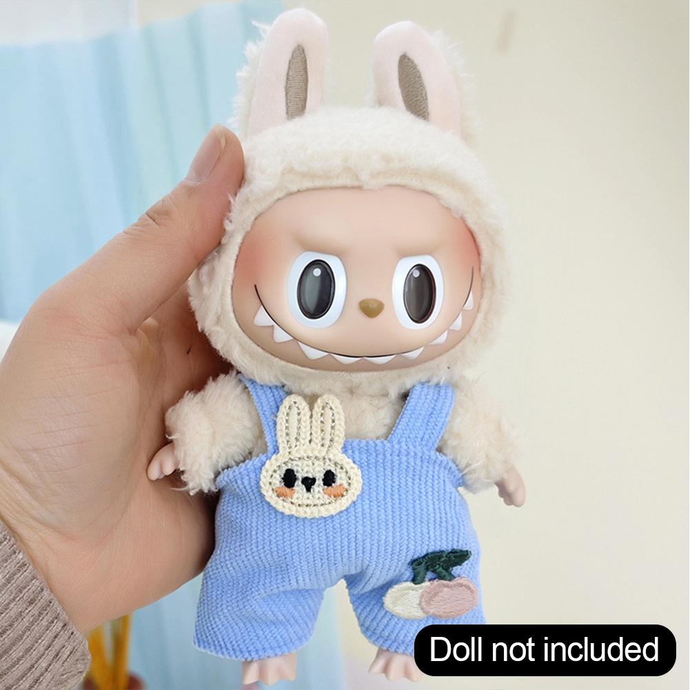 For 17cm Labubu Doll Clothes Fashion Clothes Hoodies Doll Clothes Hoodies Dolls Accessories Cute Decoration Little Cloths