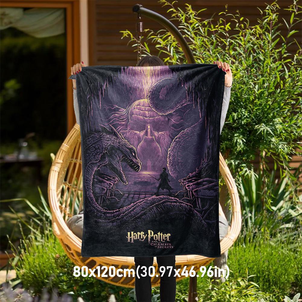 1pc Harry Potter Chamber Secrets Outdoor Flannel Throw Blanket All Season Soft Warmth,Home Decor 1031204