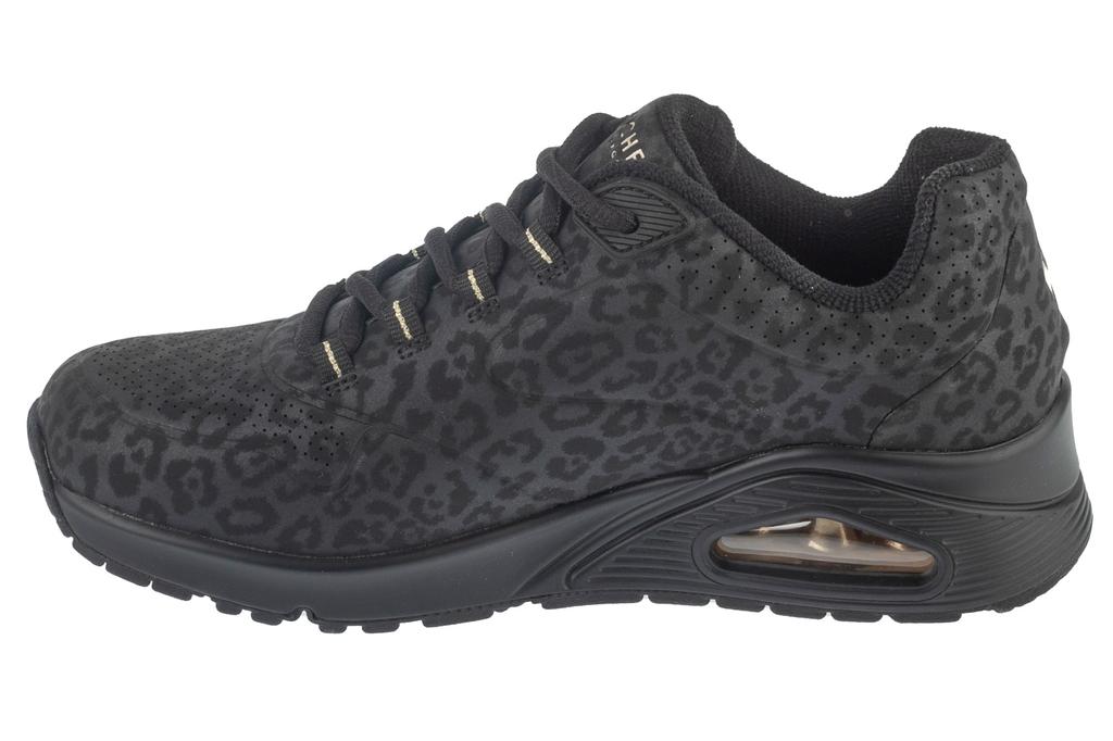 Skechers Uno Kat Neato, Womens Black Sneakers