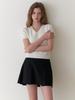 Liel Fav Half V Knit (Ivory)