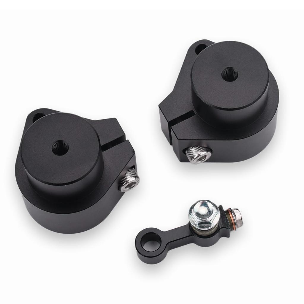 LEDISHUN Handlebar risers for Ninja 400 (2018-2024) and Ninja 250 (2019-2024) - approximately 30mm lift