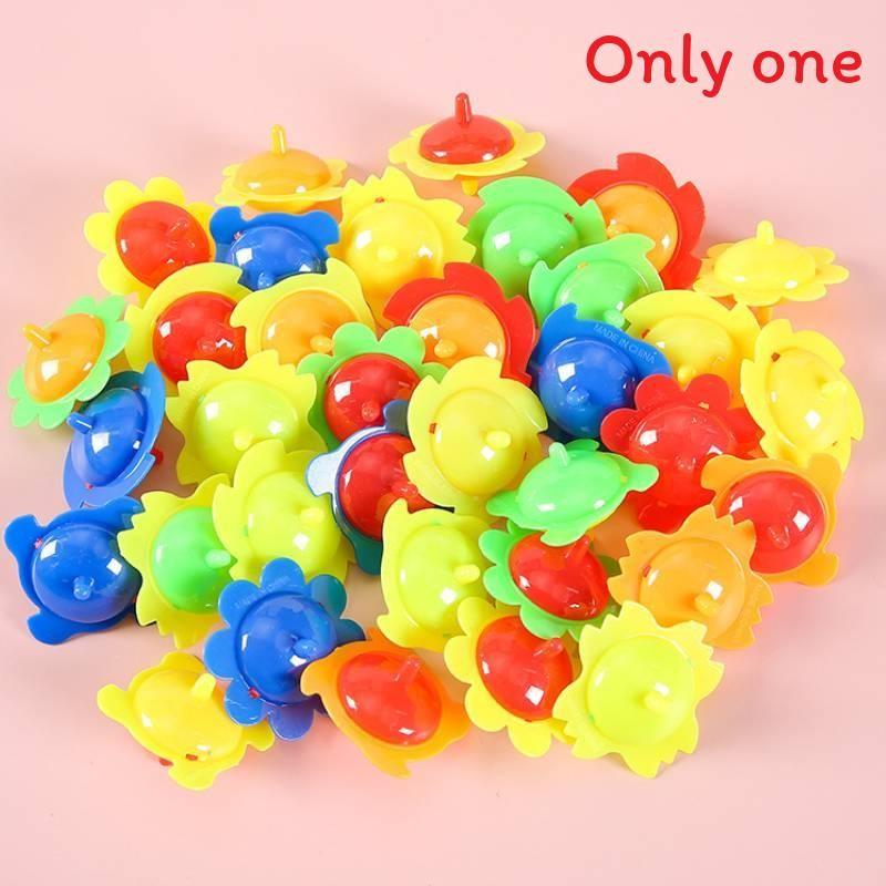 Spinning Traditional Top Toy With Two Tone Lace Design For Gift Childrens