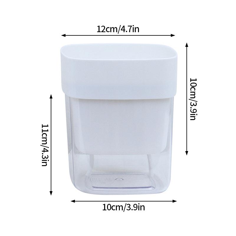 Doppelschichtiger Wasserspeicher Fauler Blumentopf Kreativer Transparenter Blumentopf Automatische Bewässerung Sukkulentenpflanztopf Desktop-Dekor