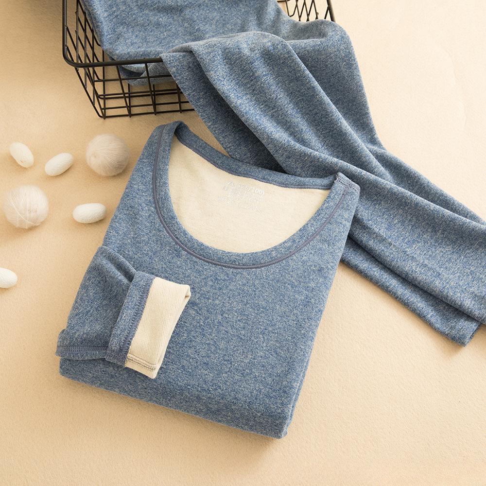 

Осенне-зимний термокомплект из двухстороннего кашемира, кальсоны плюс толстый кашемир для мужчин, теплое нижнее белье M