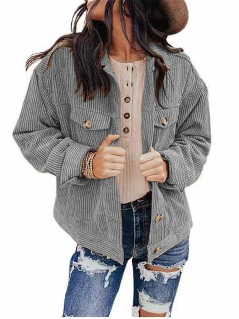 Autumn New Arrivals Women's Clothing Pure Color Down Jacket Top Cardigan Loose Heart Wool Coat
