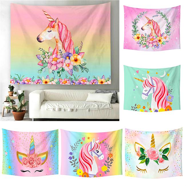 Strand Handtuch Regenbogen Einhorn Wandbehang Wandteppich Teppich