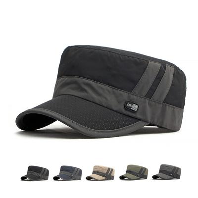 Greitai džiūstančios karinės kepuraitės Vyriškos pavasario vasaros lauko kepurė nuo saulės Kasdieninė Trucker Snapback beisbolo kapitonas Captain Cap Armijos plokščia kepurė